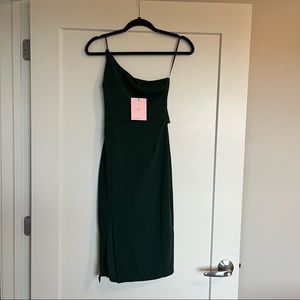 Hello Molly green one shoulder dress